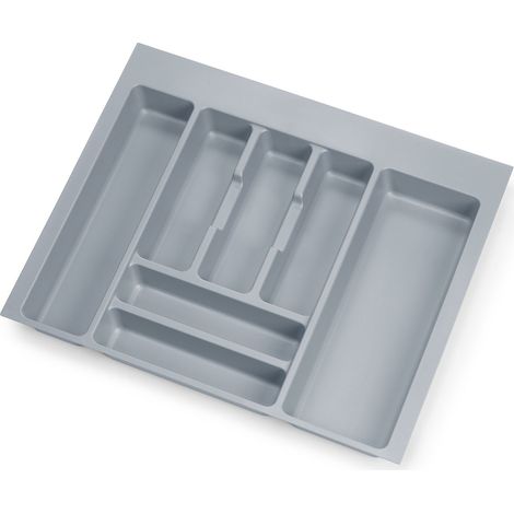 Emuca Optima Besteckhalter für Universalschublade, 600-mm-Modul, Kunststoff, Grau (1/5)