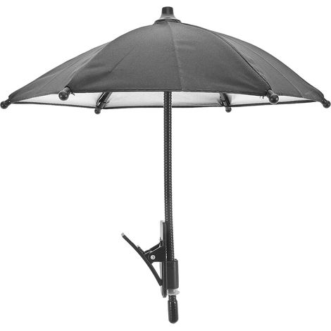 Parapluie Téléphone Voiture Noir en Tissu, Manche Souple Réglable  Portable, Clip de Fixation pour Pare-Brise, Format Mini, Usage Navigation, Ombrage Anti-Reflet Extérieur (1/5)