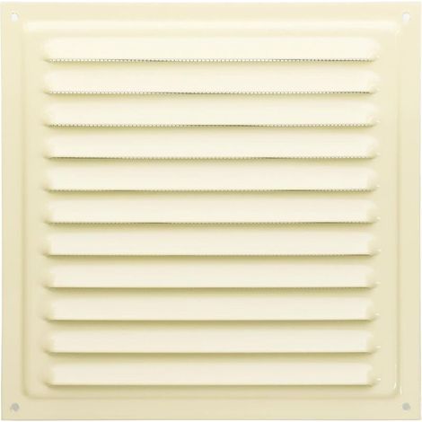 1 - Grille De Ventilation - Métal - Aération Murale - Résistance Corrosion - Intérieur Extérieur - Beige - 20x20cm (1/3)