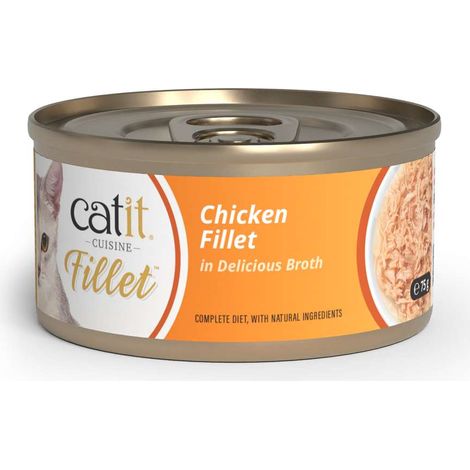 Pollo desmenuzado para gatos Catit Cuisine Fillet