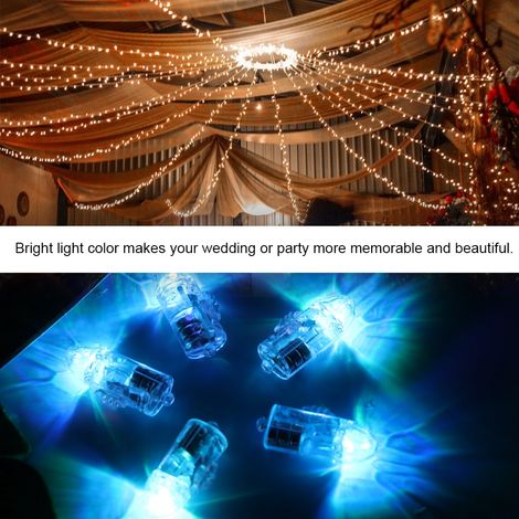 Lot de 100 lanternes lumineuses LED en forme de ballons, colorées, pour la décoration de la maison, des fêtes et des mariages. (1/5)
