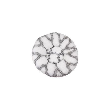 Coussin moelleux lavable pour chat et chien, gris blanc, 50 cm –