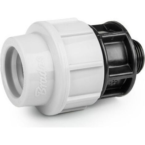 Raccord à compression PN16 pour PE 25 mm fileté 3/4" mâle (Lot de 2)