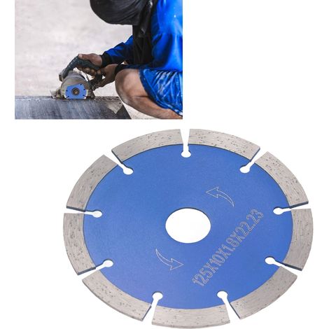 Disque diamanté pour coupe à sec marbre granit béton 125mm - Lame circulaire durable