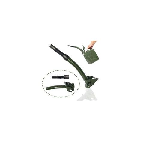 Bec verseur pour bidon d'essence, bec verseur flexible pour jerrican à essence 5 l, 10 l, 20 l, 30 l, tuyau de carburant pour bidon en métal 20 l d'essence (1/5)