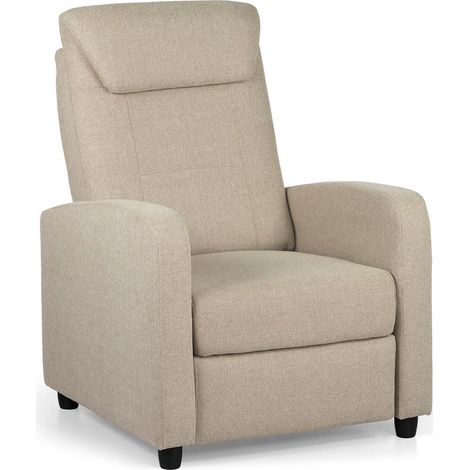 Poltrona reclinabile manuale 77x93x103 color sabbia - Marta (1/5)