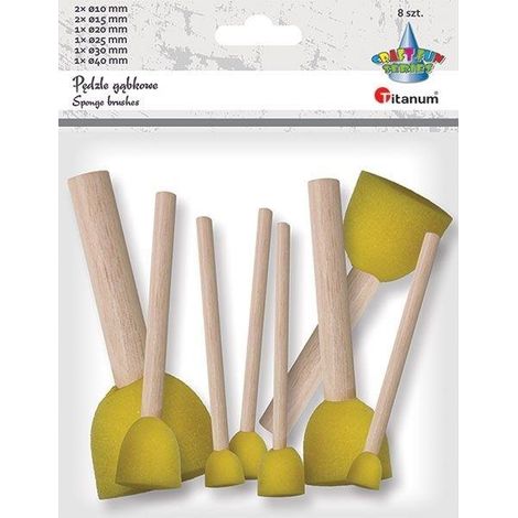 Brochas de esponja redondas, surtido de 8 unidades