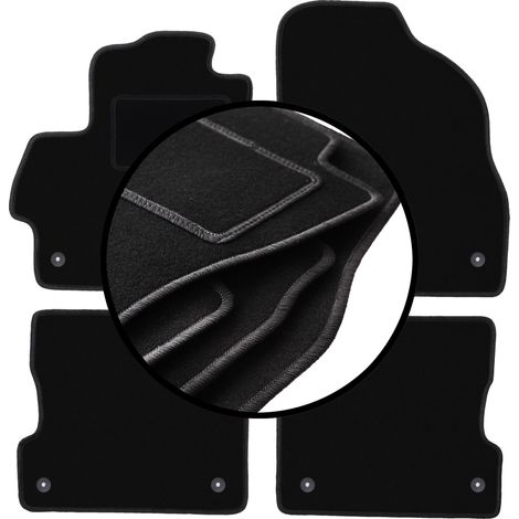 Komplettset Veloursmatten für: Mazda 3 II BL Fließheck, Limousine (2008-2013)