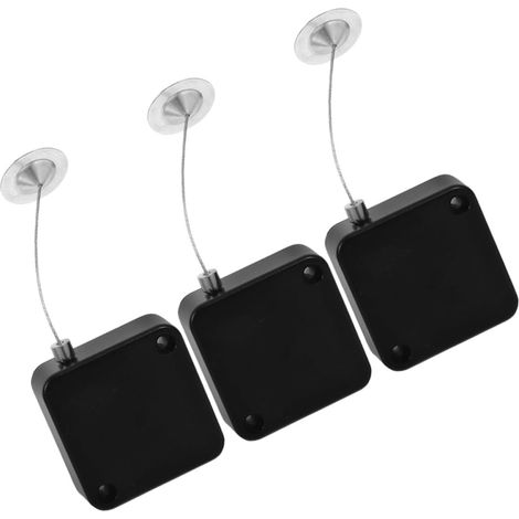 Coffret de rangement rétractable antivol en ABS et acier (1/5)