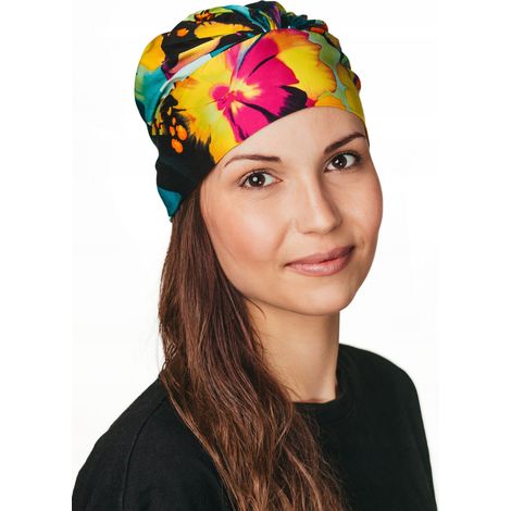 Das Damen-Kopftuch Tess 459 ist ein stilvolles Sommeraccessoire. Polnisches Produkt. (1/4)