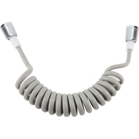 Tubo flessibile per doccia in ABS con molla per impianti idraulici, WC, bidet e pistola a spruzzo per il bagno. (1/4)