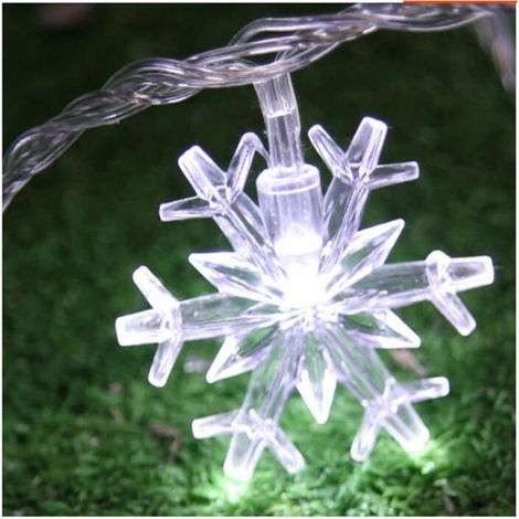 10 mètres 100LED lumières de Noël lampe de flocon de neige (1/3)