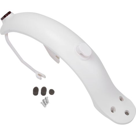Support de garde-boue arrière avec feu arrière et crochet pour trottinette électrique Xiaomi M365 (Blanc) (1/5)
