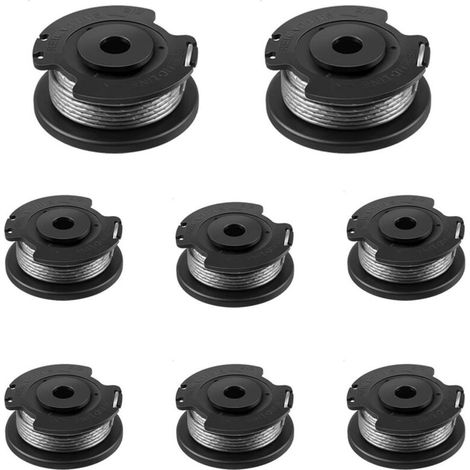 Bobina di ricambio per Bosch ART 23 SL/ART 26 SL/ART 2300/ART 23-28/ART EASY (F016800569/F016800385) per tosaerba Bosch con 1 tappo (F016F04557) 8 pezzi (1/4)