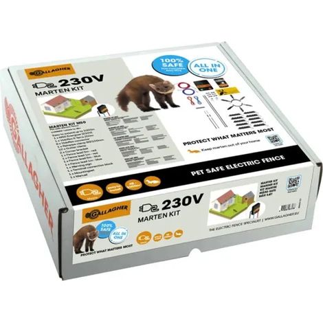 Kit de cerca eléctrica Gallagher m50 5900V alcance 4 km