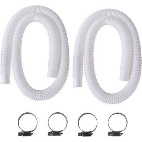Intex Pool Hose - Pump Replacement - 150cm - 32mm - 2-Pack (1/4)