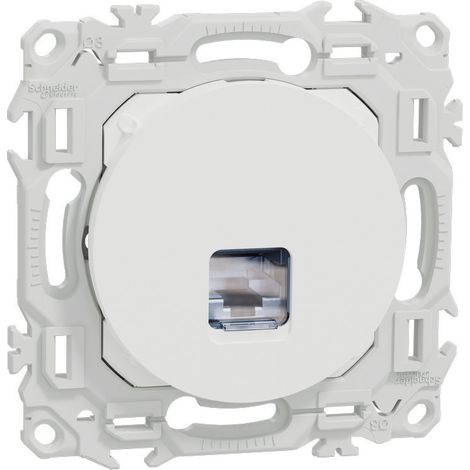 Lot de 108 prises RJ45 blanches Odace (S920476P) (1/3)