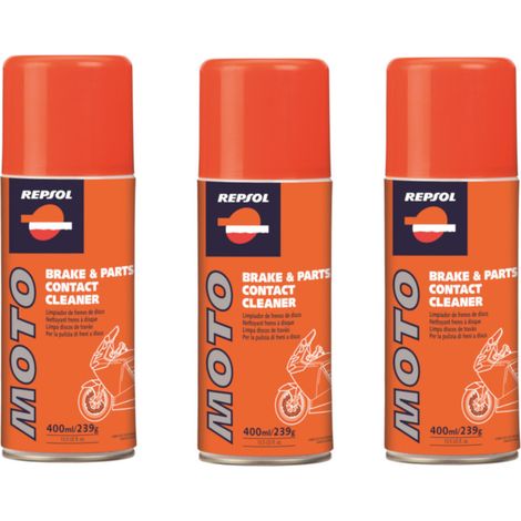 Multipack da 3 pz di breake & parts contact cleaner repsol moto 400 ml ciascuno