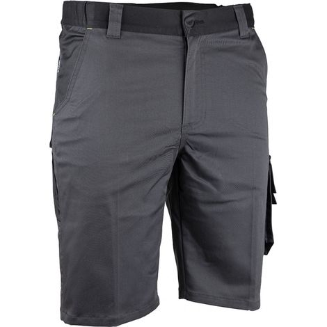 LMA Short de Travail Stretch Multipoches Zéro Métal Gris sombre DEDALE 6154 - Taille: 50