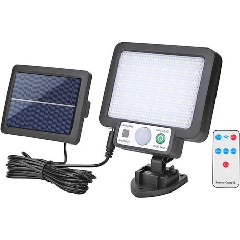 Applique murale solaire LED (Type G) étanche avec détecteur de mouvement et lampe à induction pour extérieur : jardin, rue, cour, allée, porche. (1/5)