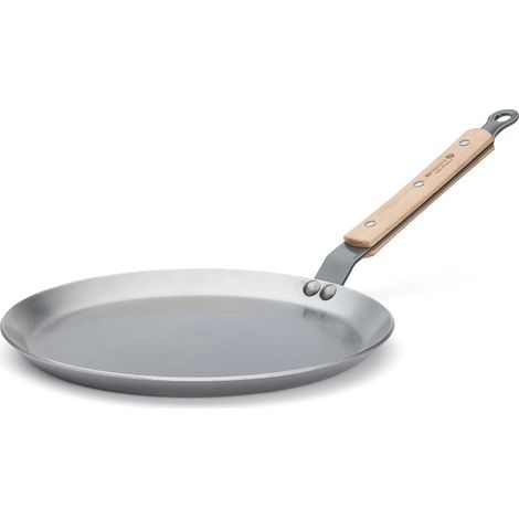 de-buyer B-Bois Poêle à crêpes 24 cm Argenté