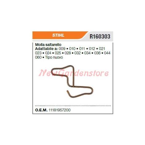 Molla saltarello avviamento STIHL motosega 009 010 011 012 021 023 R160303