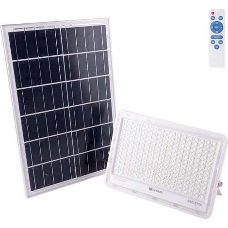 Solar LED  Floodlight 300W 6500K Tafel: 6V/25W Battery: 3.2V/20000MaH Remote Control [HO-SolarFL-300W-02] (1/5)