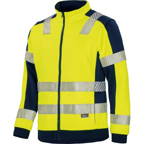 Vizwell Warnschutz Innenjacke mit Waffelmuster VWFC622 Gr. 3XL Gelb/Marine (1/2)