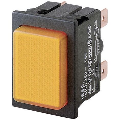 Marquardt 1660.0202 1660.0202 Interrupteur à pression 250 V/AC 16 A 2 x Off/On à accrochage vert (L x l) 25 mm x 33 mm (1/2)