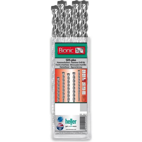 Heller SDS-plus Hammerbohrer Bionic Pro Ø 6 x 50/110 mm 10Stk. (1/2)
