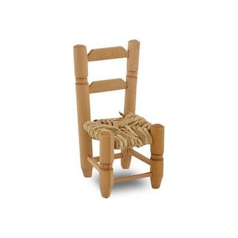 Mini seggiolino in legno tornito, 8,5x8,5 cm (kit da 10)