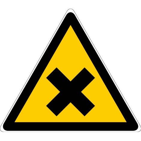 Panneau Danger matières nocives ou irritantes - Rigide Triangle 100mm - 4180243