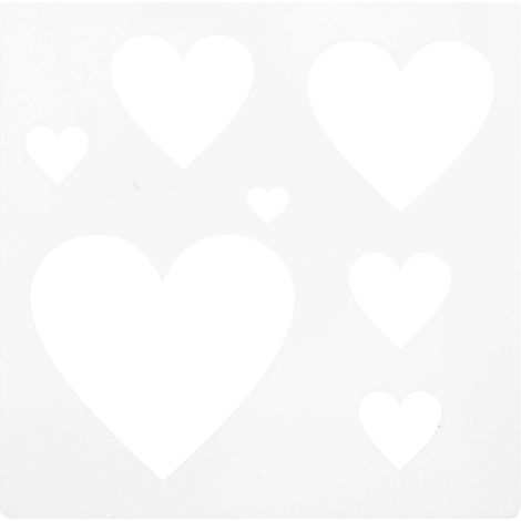 Gabarit de mariage réutilisable, gabarit en forme de cœur, compatible avec les gabarits de peinture et de dessin pour le bricolage. (1/5)