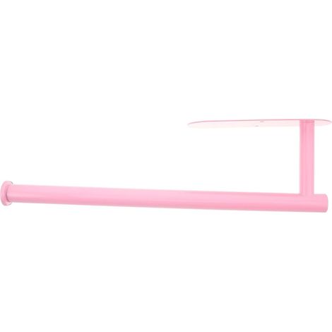 Porte-rouleau de papier toilette moderne en acier inoxydable rose (1/5)