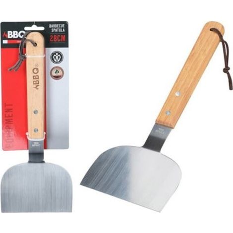 Espatula para barbacoa mango madera