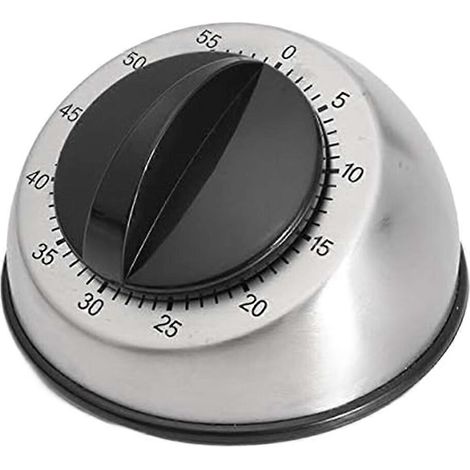 Mechanical acier inoxydable temps plan de travail 60 Mins cuisson pâtisserie cuisine minuteur compte à rebours Wind Up s (1/5)