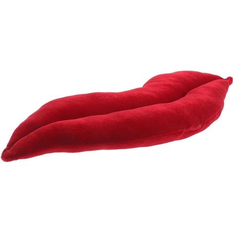 Coussin Décoratif Forme Lèvres Rouge 40 Cm, Coussin Doux en Tissu Peluche pour Décoration Saint-Valentin, Accessoire Romantique pour Salon, Lit et Fête la Maison (1/5)