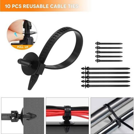 130pcs Clips de rivet plastique automobile - Nylon résistant et sans rouille Boîte de rangement à 6 compartiments - Universel (1/5)