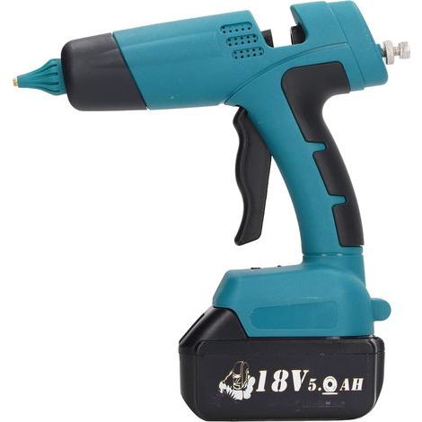 Pistolet à Colle Chaude Sans Fil, Pistolet à Colle Chaude 60w Ptc à Chauffage Rapide Et Fréquence De Pulvérisation Variable Petit Pistolet à Colle Chaude Alimenté Par Batterie (1/5)