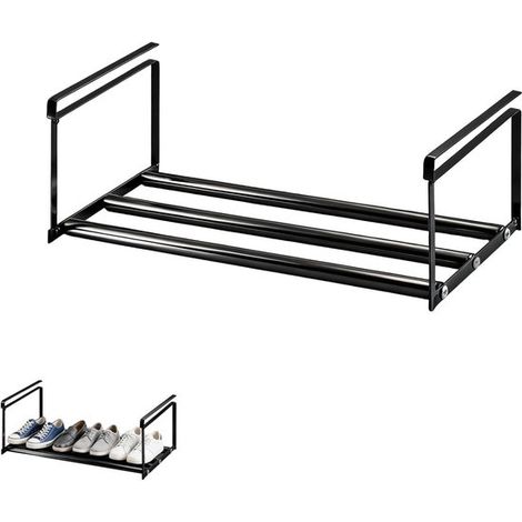 Scarpiera regolabile per armadio, 40-70 cm, ideale per riporre e organizzare scarpe in guardaroba o in cucina, realizzata in acciaio al carbonio. (1/5)