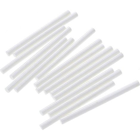 Packung mit 16 farbigen Heißklebestiften für Multifunktions-Reparaturwerkzeuge (weiß) – 10,00 x 0,70 x 0,70 cm – Weiß (1/3)