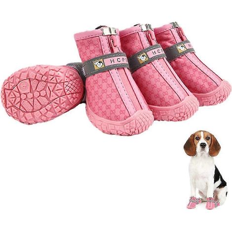 Botines impermeables para perros, zapatos de senderismo para perros, botas para perros pequeños (1/5)