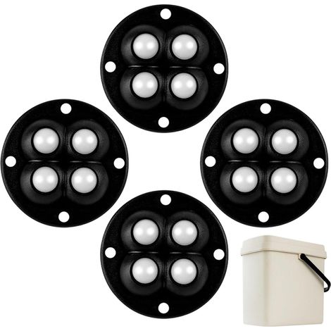 Roulettes auto-adhésives, Poulie pivotante universelle rotative à 360 degrés - Petites roues de meubles pour poubelle, boîte de rangement, accessoires de quincaillerie domestique (1/5)