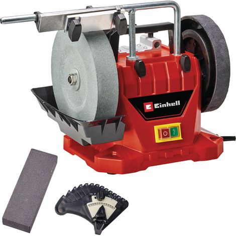 Einhell Touret d’affûtage à eau TC-WG 200 (125W, diamètre meule 200mm, Vitesse de rotation maximale 10000 trs/min)