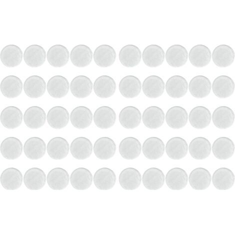 Lot de 50 tapis de protection transparents et antidérapants pour verre – en PVC, 2,5 cm d'épaisseur – tapis de protection auto-adhésifs pour éviter les rayures et les glissements sur les tables et cha (1/5)