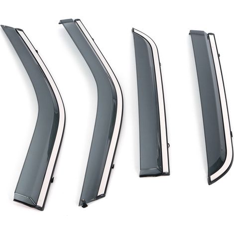 4 protections de vitres en acier inoxydable pour Ford Explorer 2013-2018, pare-soleil latéraux déflecteurs (1/5)