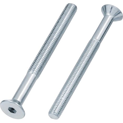 Viti coniche a brugola M6 x 100, zincate, 10 pezzi, DIN 7991 ISO 10642 (1/5)