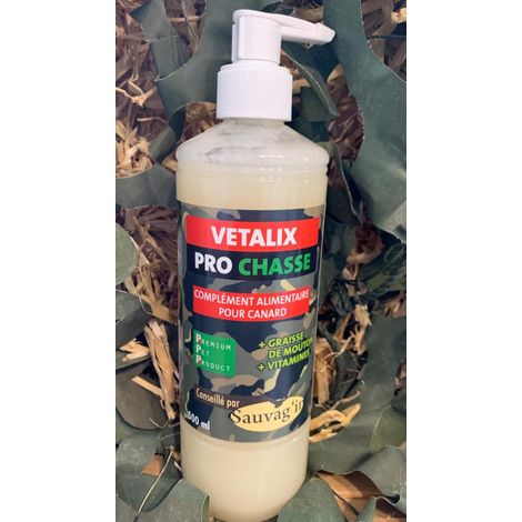 Vetalix Graisse de Mouton et Ail - Complément Nutritionnel pour Oiseaux 500ml