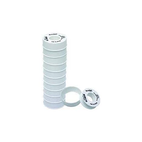 Rollo 50 mts cinta ptfe de 19mm x 0,10mm