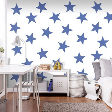 Papier Peint "Blue Star" 70 x 100 cm (1/2)